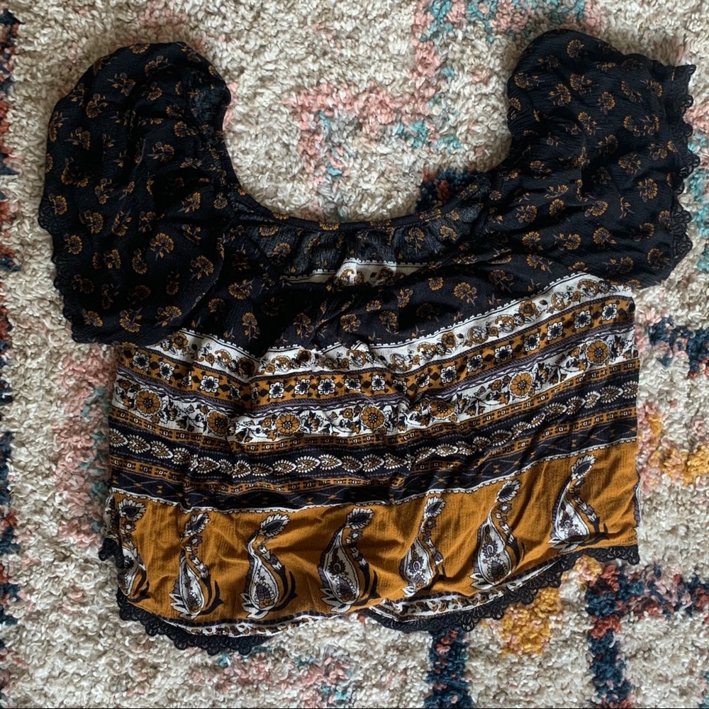 Printed Crop Top